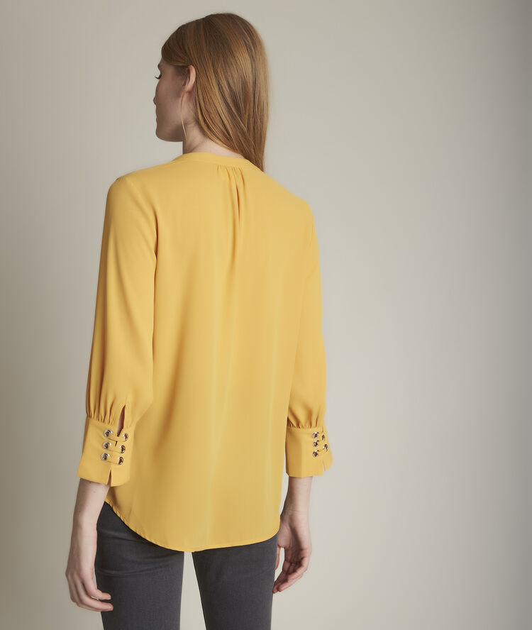 Blouse fluide jaune elisee miel.