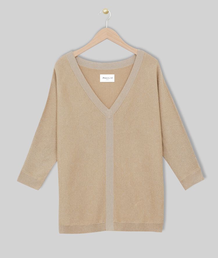 Pull doré diamond or blanchi.