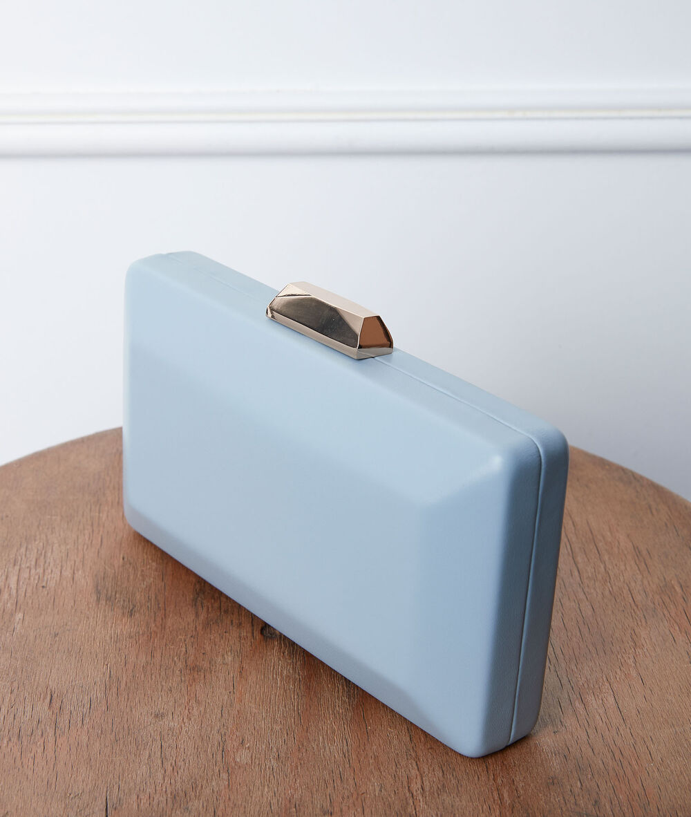 Pochette bleue daphn&eacute; pure bleached.