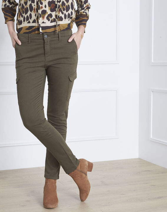 Jean kaki cargo Damien | 1-2-3 Jean kaki cargo Damien PhotoZ | 1-2-3