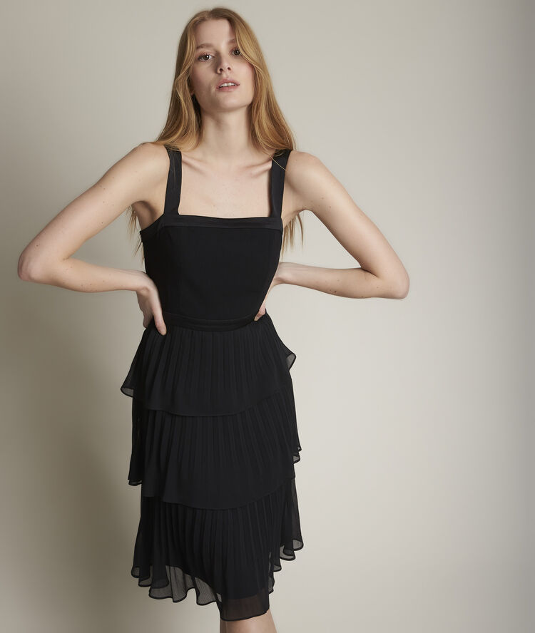 Robe &agrave; volants orelie noir.