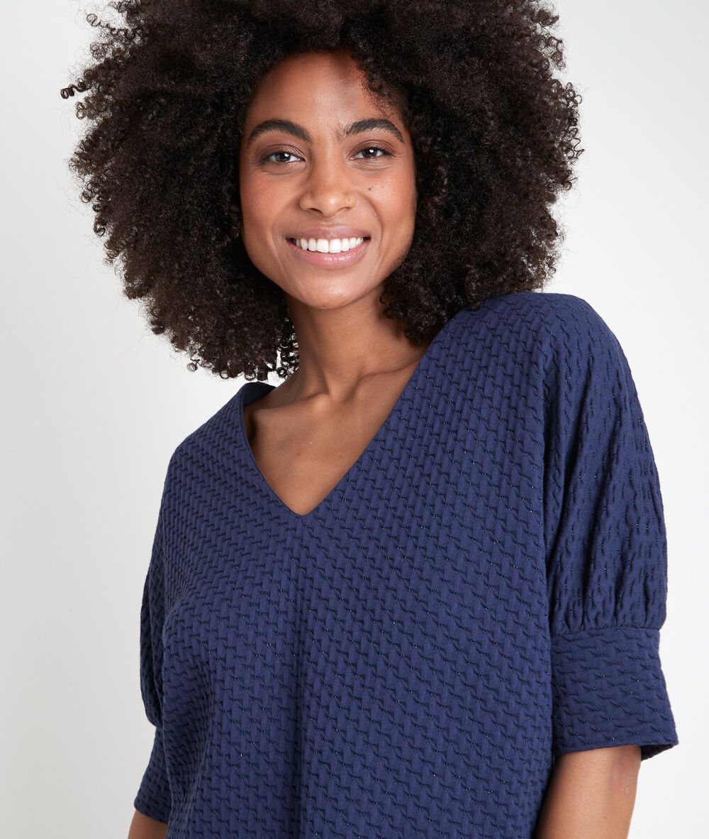 Tee-shirt marine fantaisie idouceur marine.