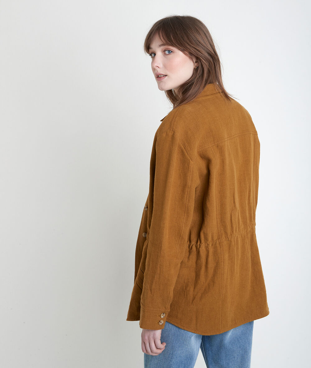 Veste en lin bronze paolita bronze.