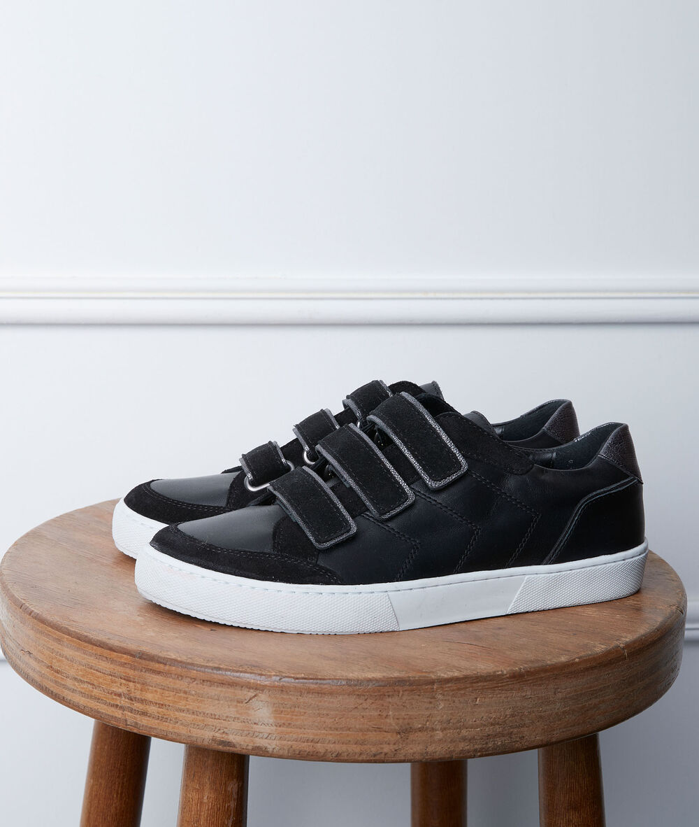 Baskets &agrave; stratch noires gala noir.