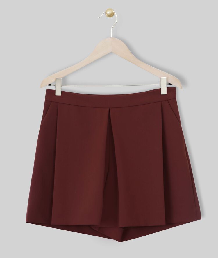 Short en microfibre ébène elie marron fonce.