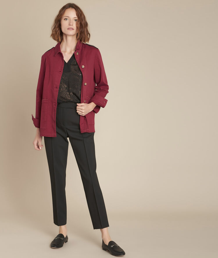 Blouse dévorée meraviglia noir.
