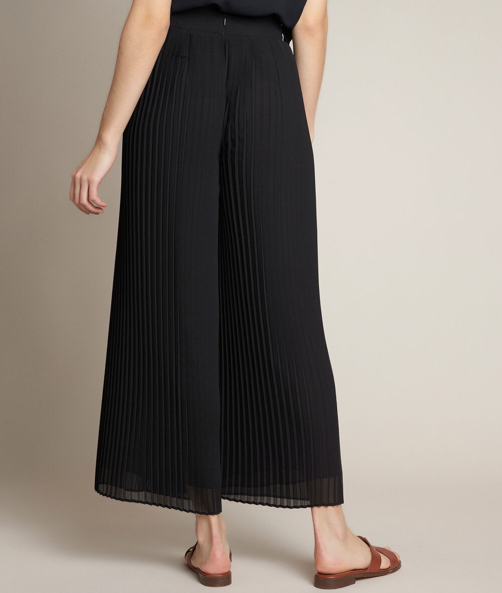 Pantalon plissé gala noir.