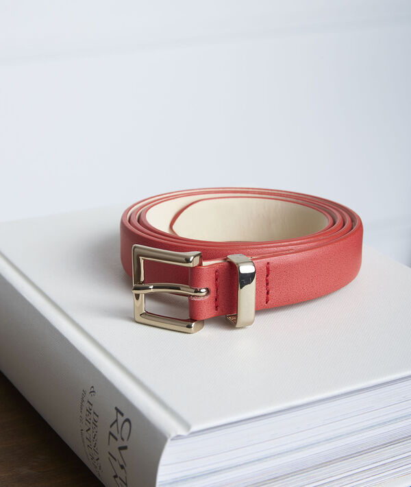 Ceinture en cuir fine rouge Adonia | 1-2-3 Ceinture en cuir fine rouge Adonia PhotoZ | 1-2-3