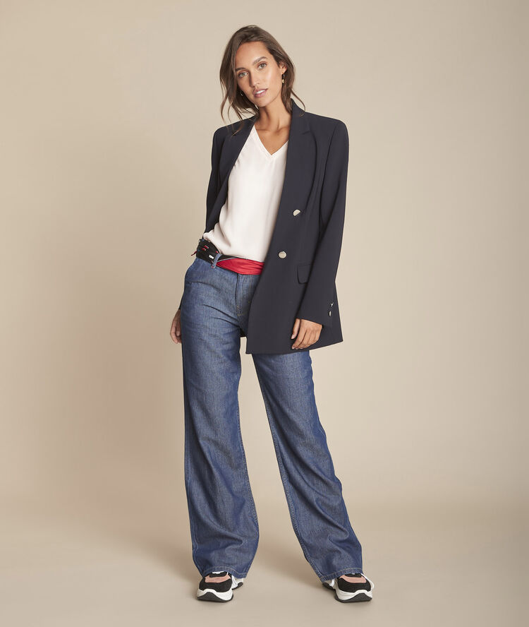 Le superbe wide leg : rinse savana celadon.