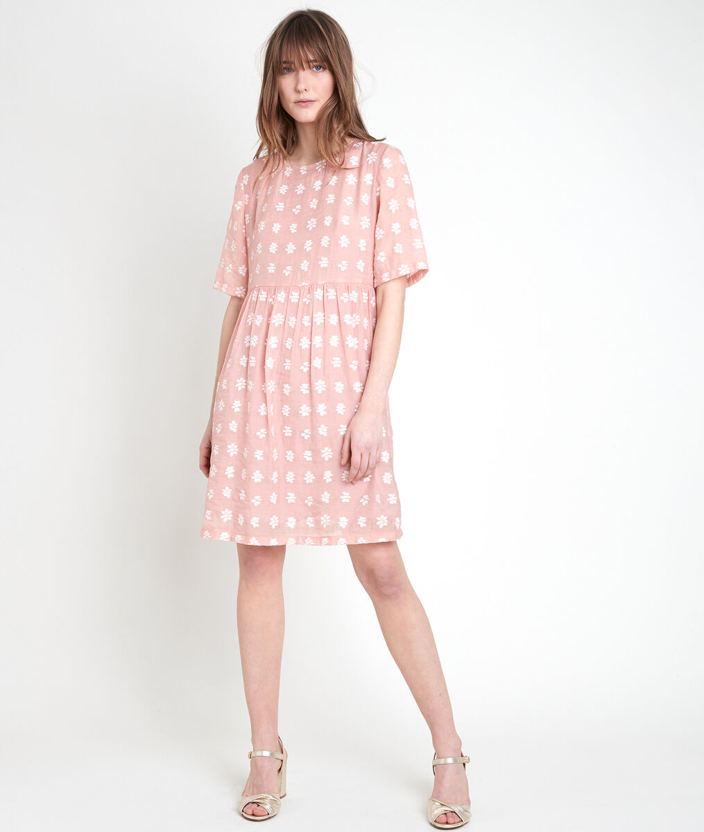 Robe rose brodée Chaima | 1-2-3 Robe rose brodée Chaima PhotoZ | 1-2-3
