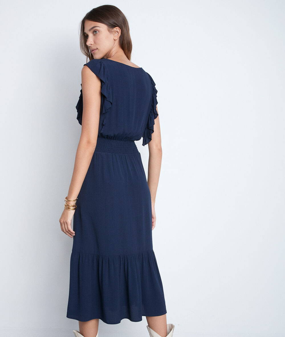 Robe en crèpe marine luce marine.
