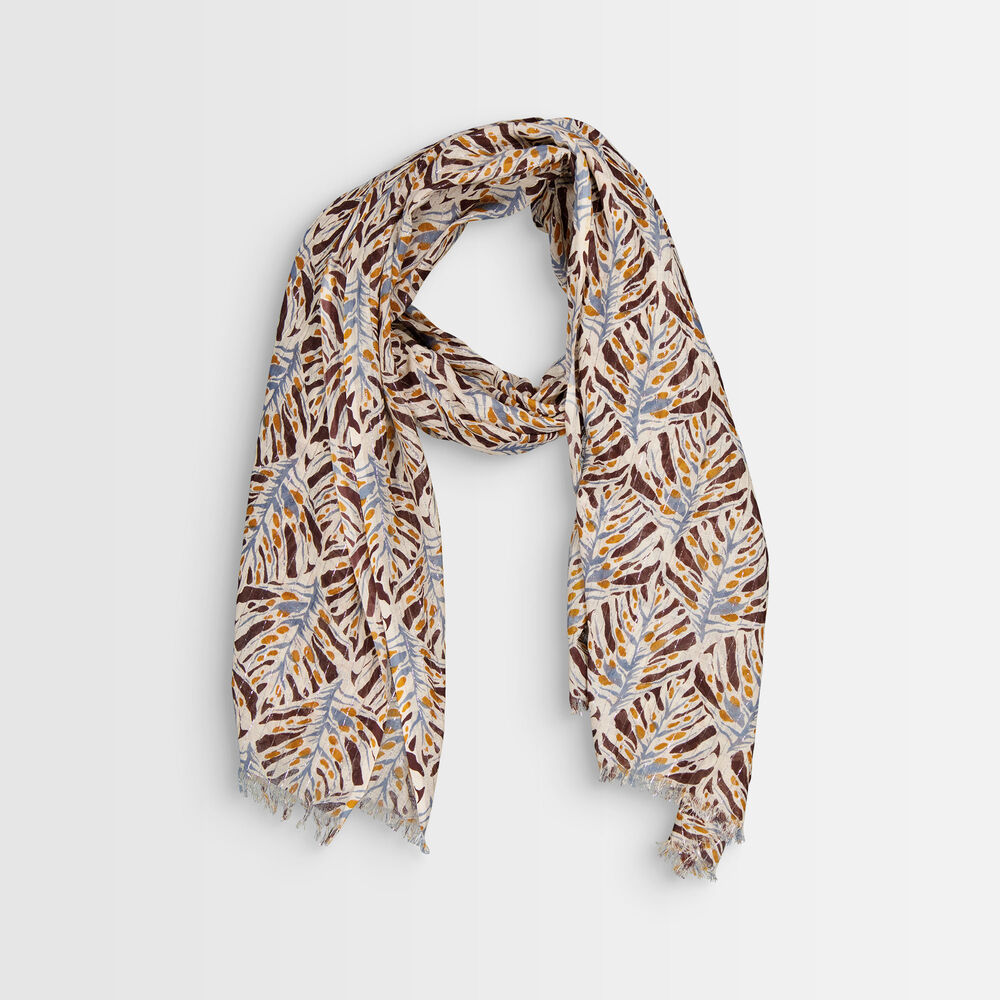 Foulard en coton imprimé brian mastic.