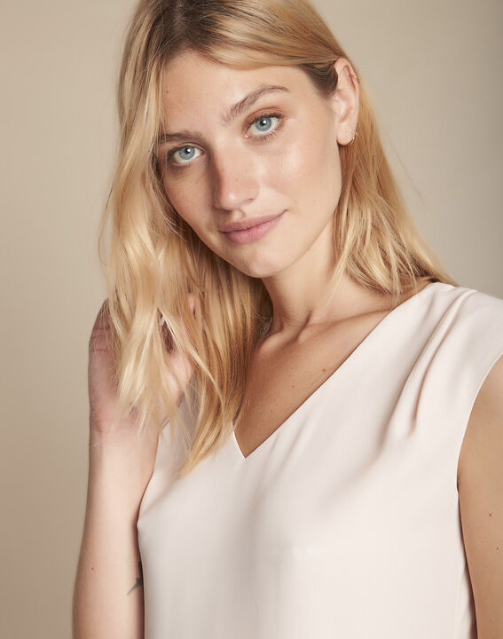 Blouse poudre col V Neptune | 1-2-3 Blouse poudre col V Neptune PhotoZ | 1-2-3