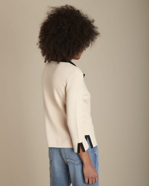Pull beige milano col polo formule beige.