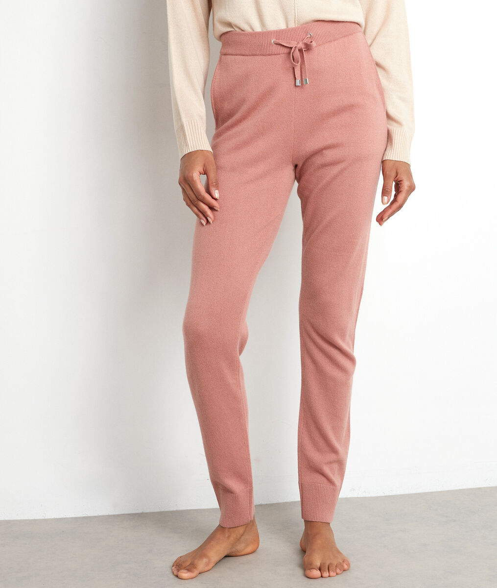 Poederroze tricot broek Taylor | 1-2-3 Poederroze tricot broek Taylor PhotoZ | 1-2-3