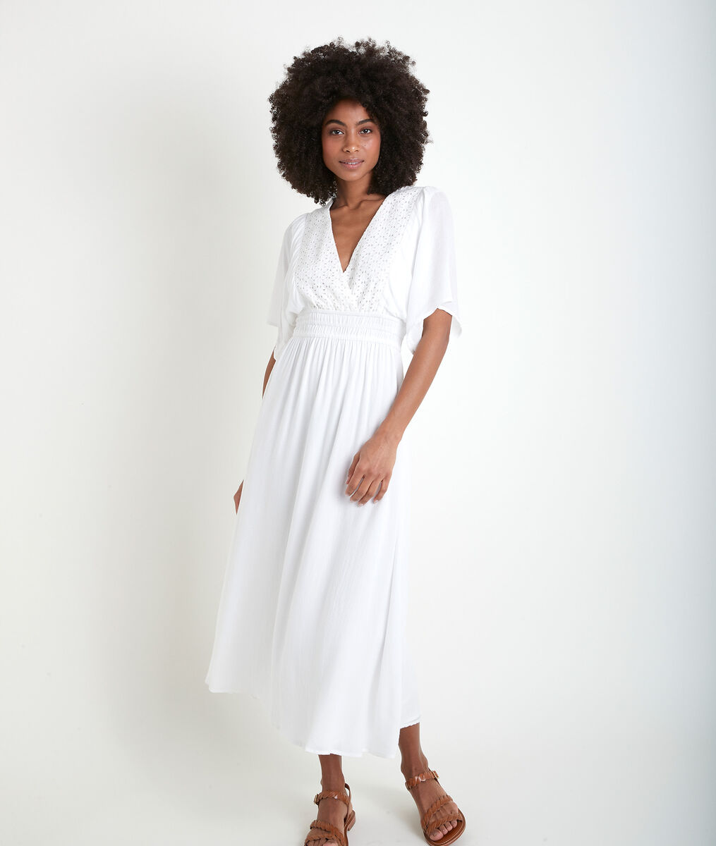 Robe écrue brodée Lauretta | 1-2-3 Robe écrue brodée Lauretta PhotoZ | 1-2-3