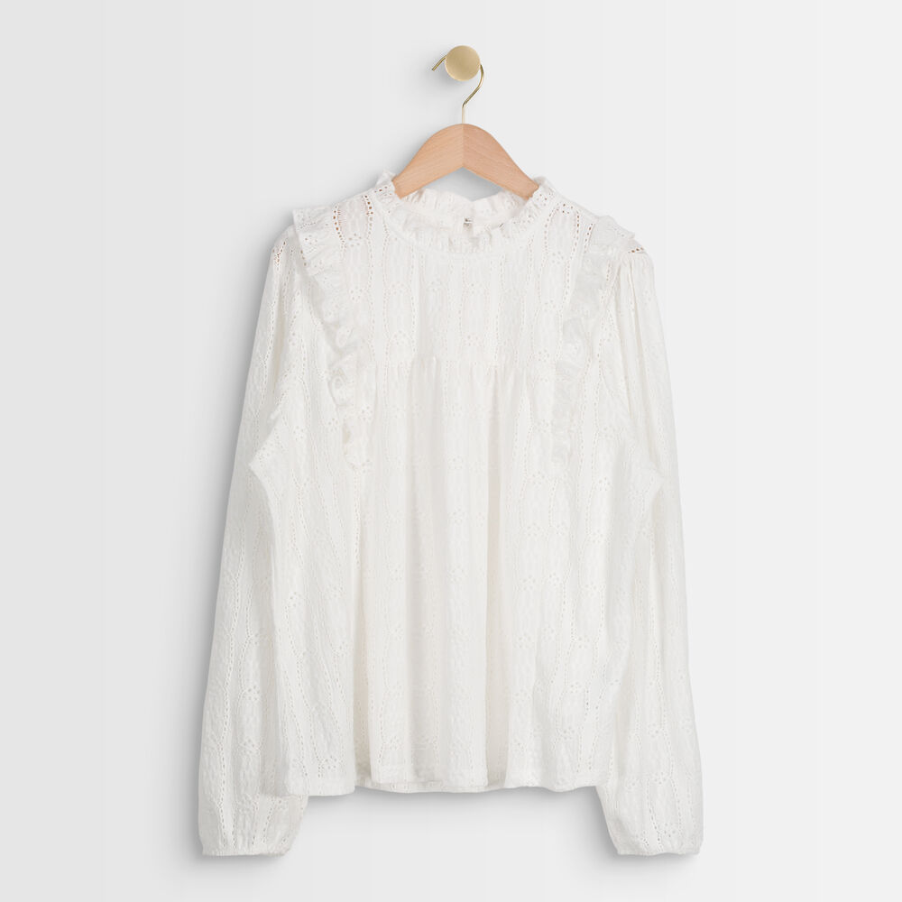 Top en dentelle isis ecru.