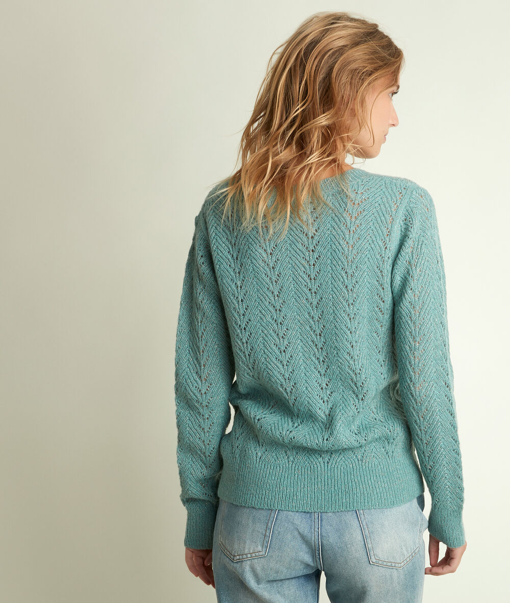 Gilet ajouré brillant jade robbie jade.