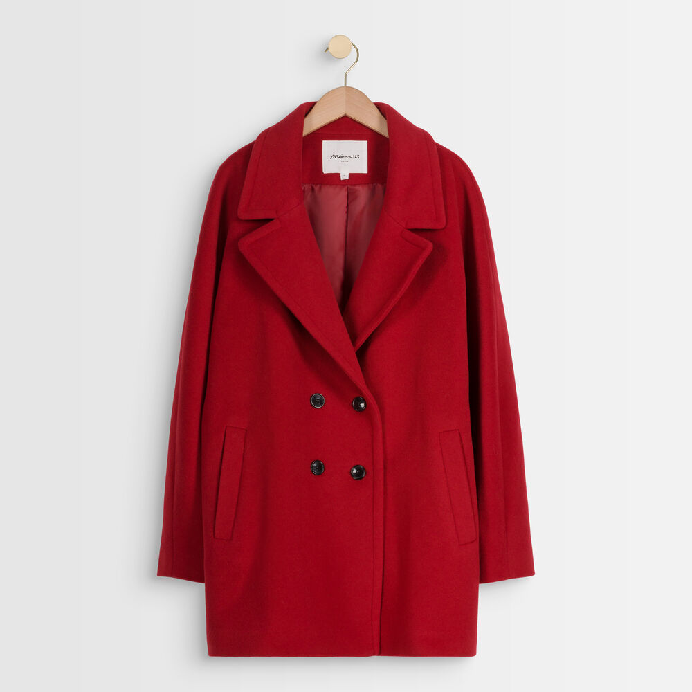 Manteau en laine mélangée tomette joy tomette.