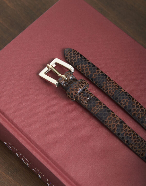 Ceinture en cuir effet python Alia | 1-2-3 Ceinture en cuir effet python Alia PhotoZ | 1-2-3