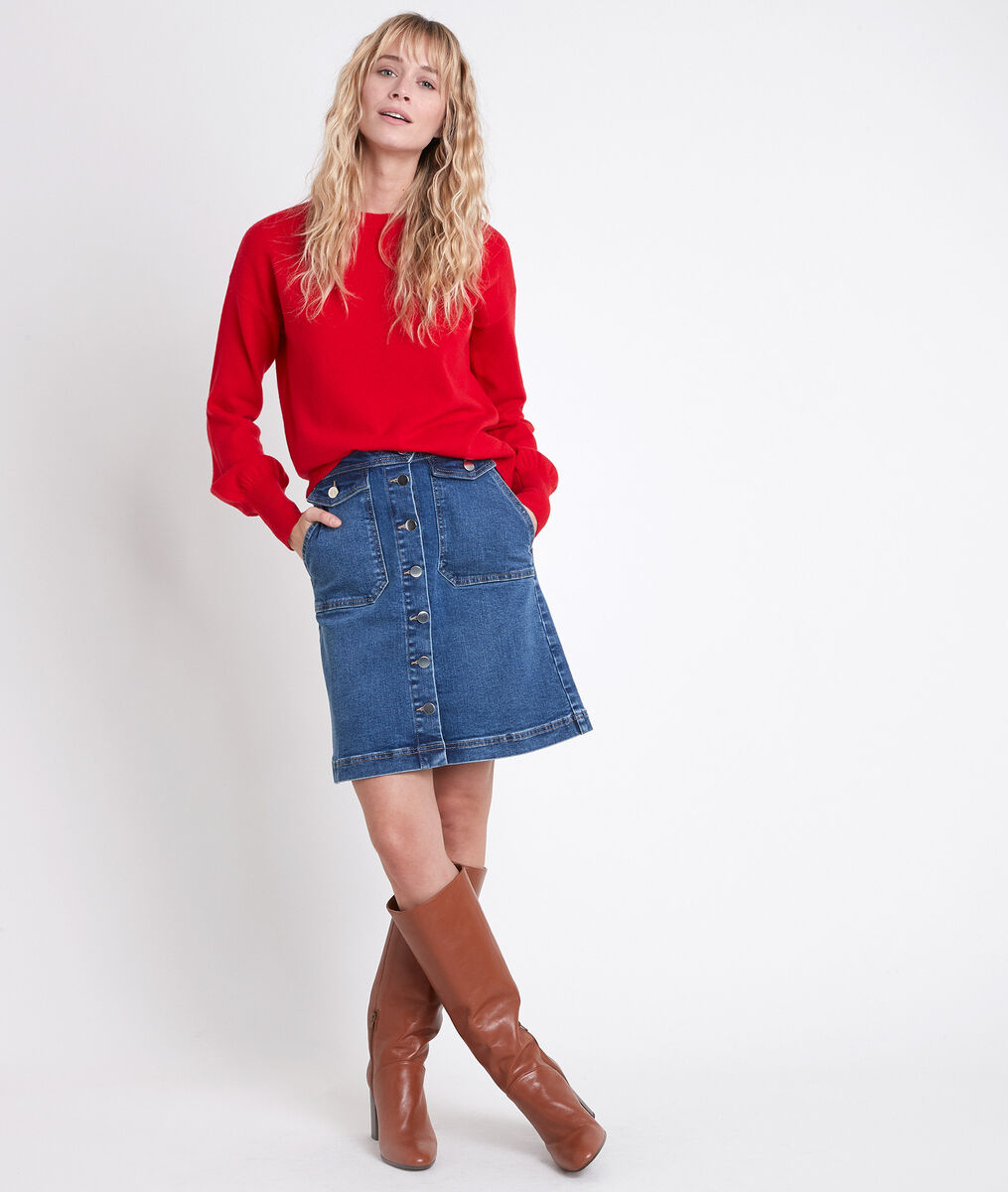 Pull en laine responsable turquoise Alanis | 1-2-3 Pull en laine responsable turquoise Alanis PhotoZ | 1-2-3