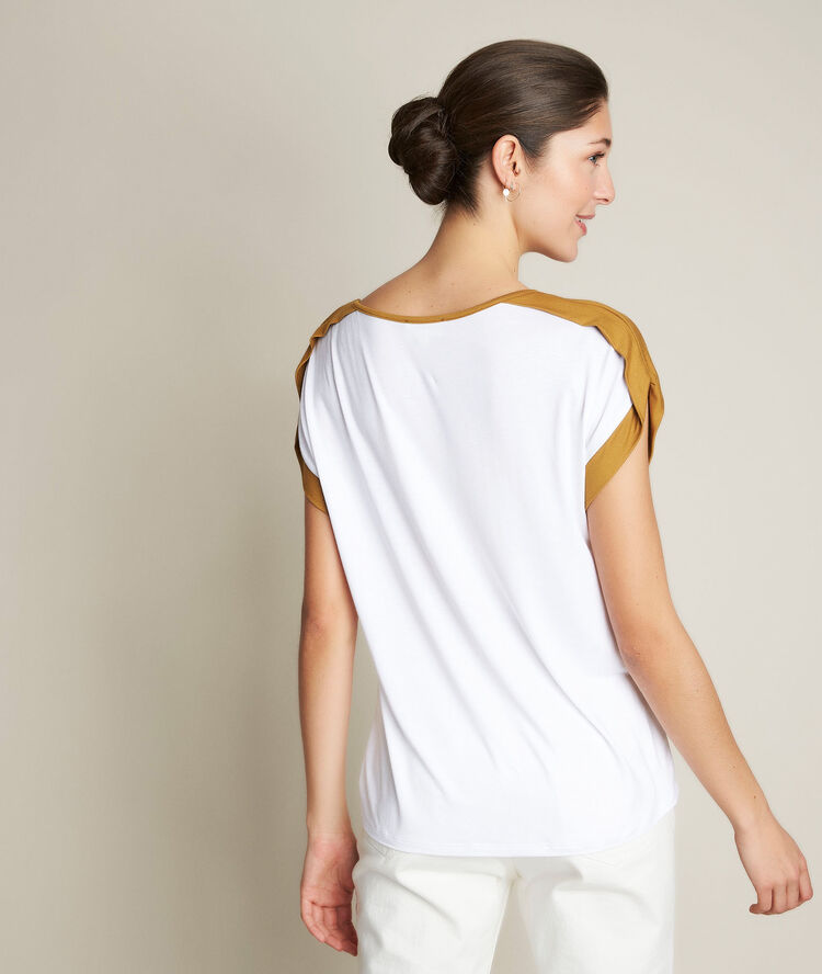 Tee-shirt imprimé radieuse blanc.