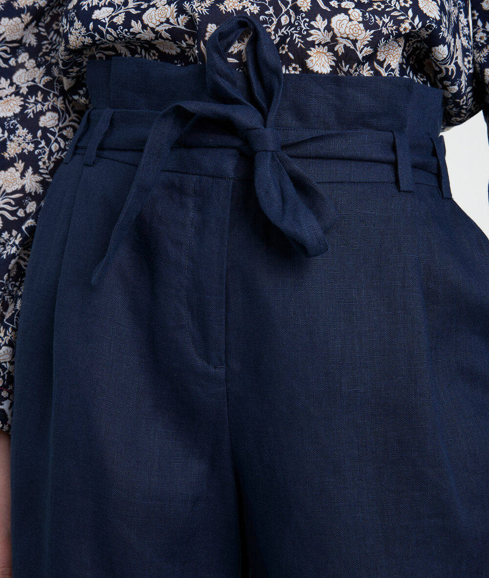 Short en lin certifié marine fariel marine.