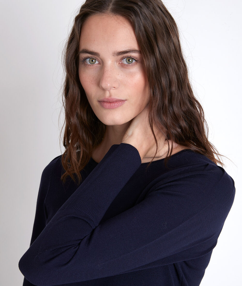 Pull en viscose ecovero® marine adelie marine.