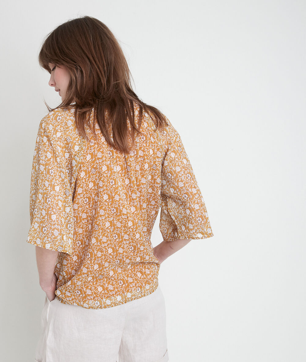Blouse bronze imprimée timothée bronze.