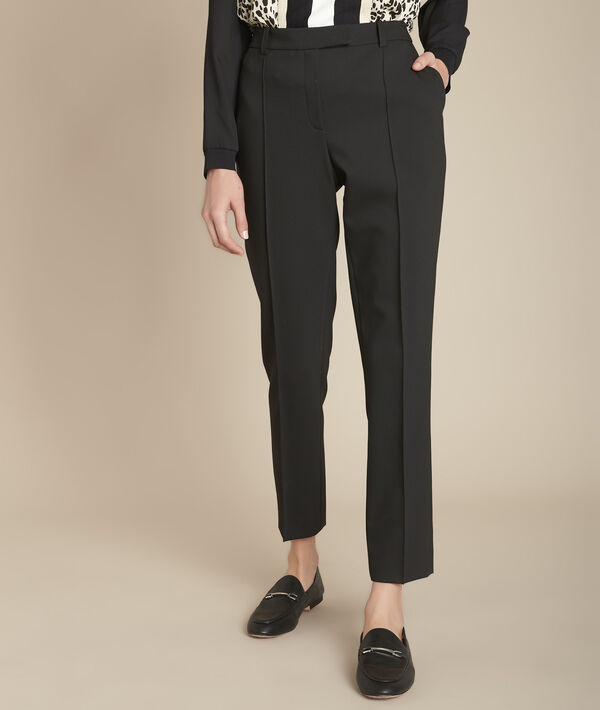 Pantalon droit noir Elypse | 1-2-3 Pantalon droit noir Elypse PhotoZ | 1-2-3