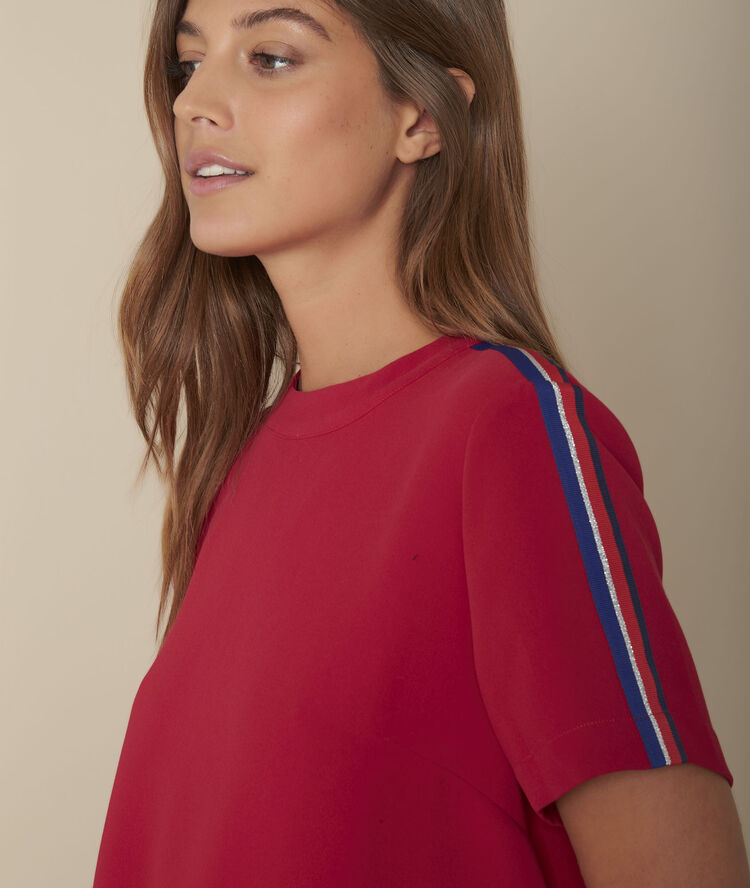Robe droite rouge irmine grenade.