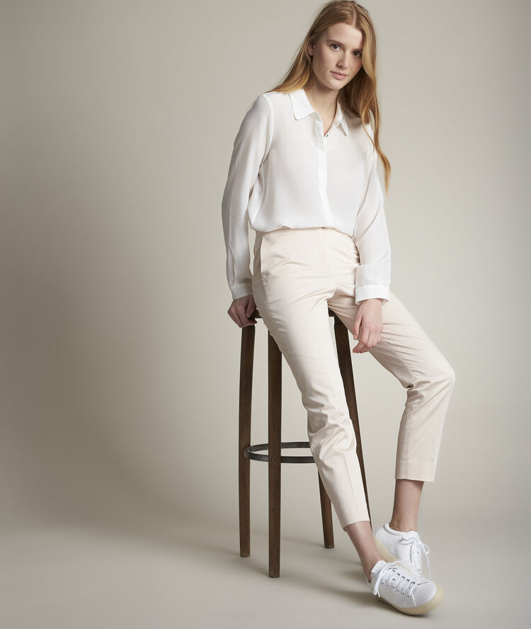 Pantalon cigarette nude rubis nude.