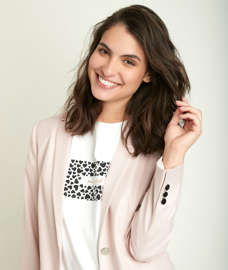Veste fantaisie nude lila nude.