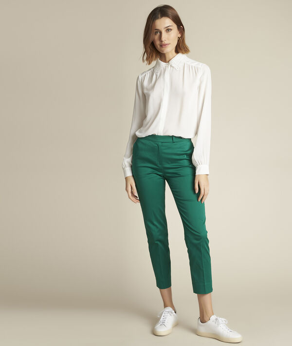 Pantalon cigarette émeraude Rubis | 1-2-3 Pantalon cigarette émeraude Rubis PhotoZ | 1-2-3