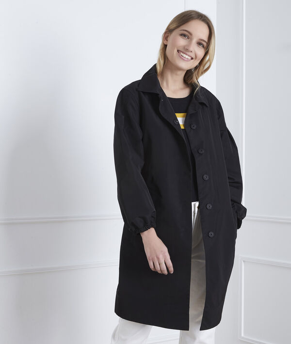Trench noir ceinturé Daniela | 1-2-3 Trench noir ceinturé Daniela PhotoZ | 1-2-3