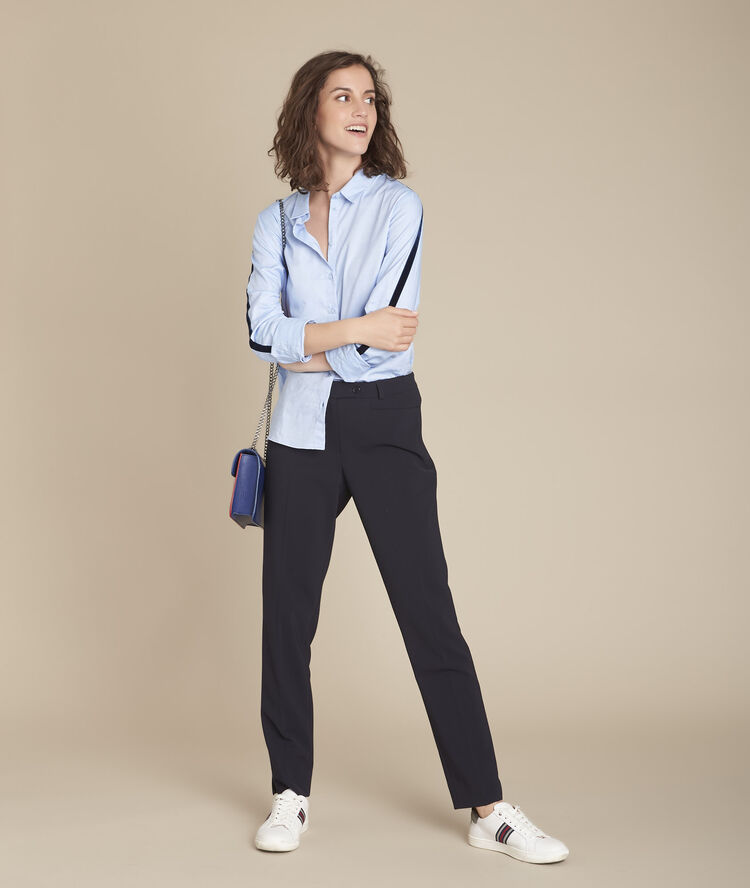 Chemise oxford mickaela bleu ciel.
