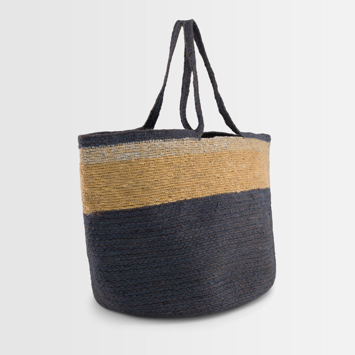 Panier en jute à rayures myosotis Dave | 1-2-3 Panier en jute à rayures myosotis Dave PhotoZ | 1-2-3