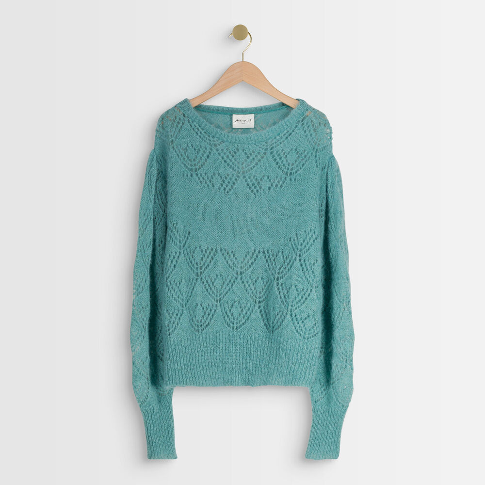 Pull en mohair mélangé alberta eucalyptus.