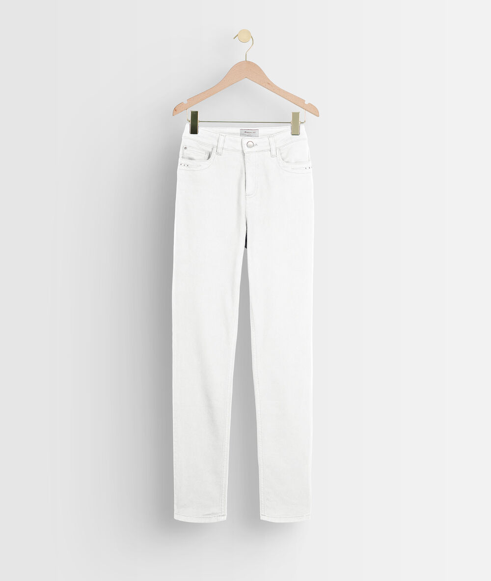 Jean slim suzy 2 bis blanc blanc.