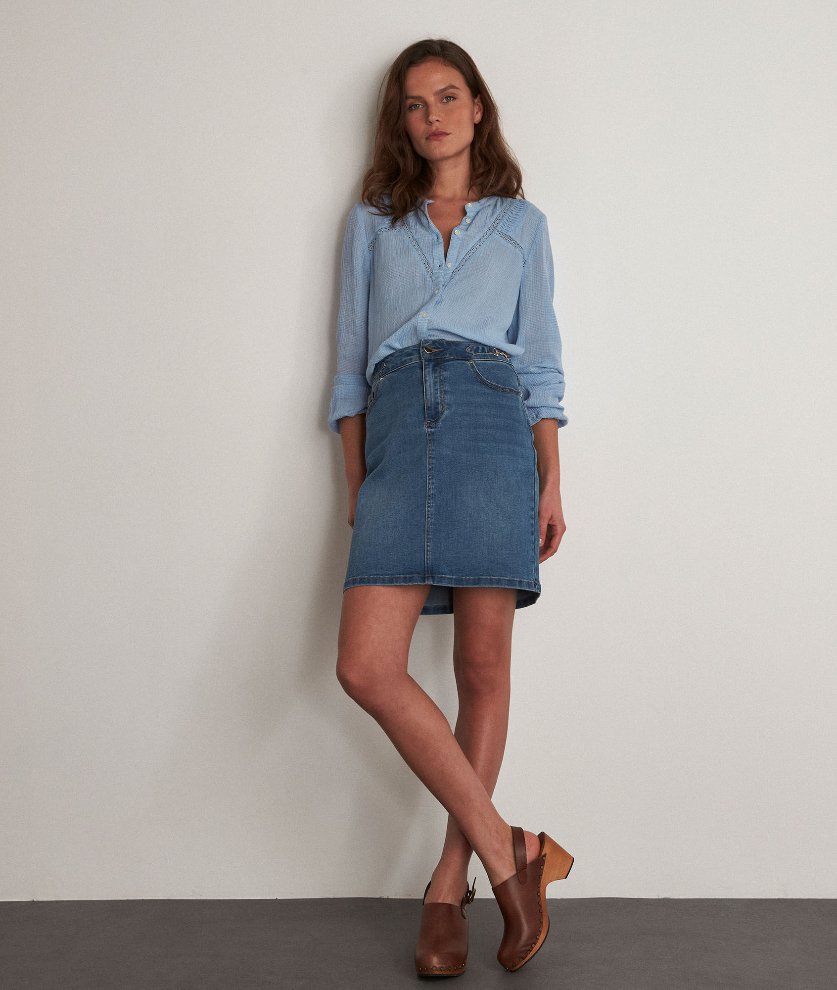 Jupe en jean angelique