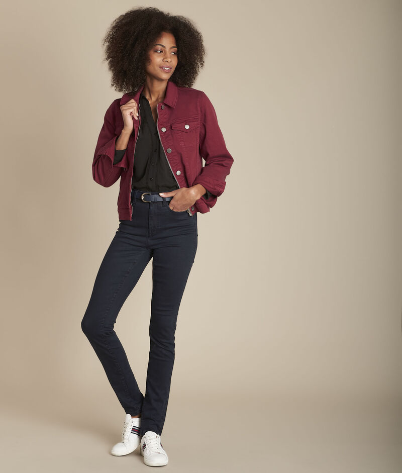 Le vertigineux sculpt jean blue black sabrina ciment.