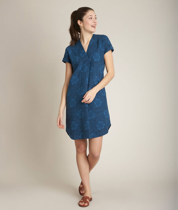 Robe en lin imprimée Christina | 1-2-3 Robe en lin imprimée Christina PhotoZ | 1-2-3