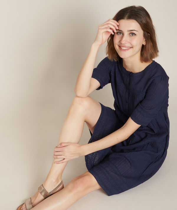 Robe marine à dentelle Corelia | 1-2-3 Robe marine à dentelle Corelia PhotoZ | 1-2-3