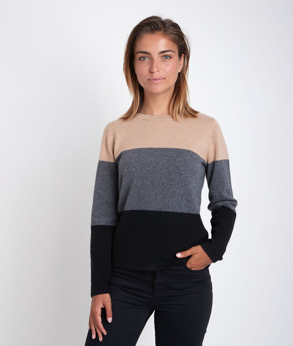 Pull en cachemire rayé Ramon | 1-2-3 Pull en cachemire rayé Ramon PhotoZ | 1-2-3