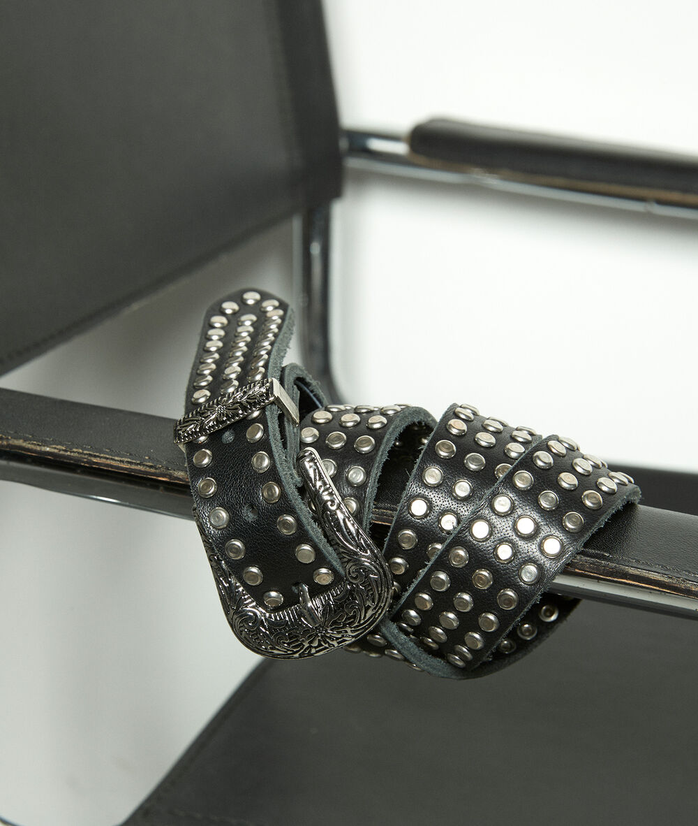 Ceinture clout&eacute;e noire sharleen noir.