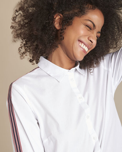 Chemise blanche en popeline melissandre blanc.
