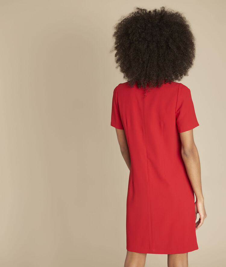 Rotes kleid mit strass-details noel rot.