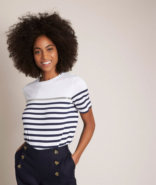 Tee-shirt rayé marine Raphael | 1-2-3 Tee-shirt rayé marine Raphael PhotoZ | 1-2-3