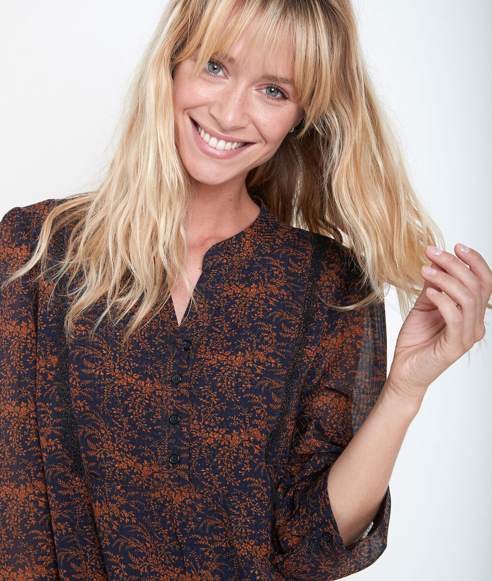 Robe imprimée colline tomette.