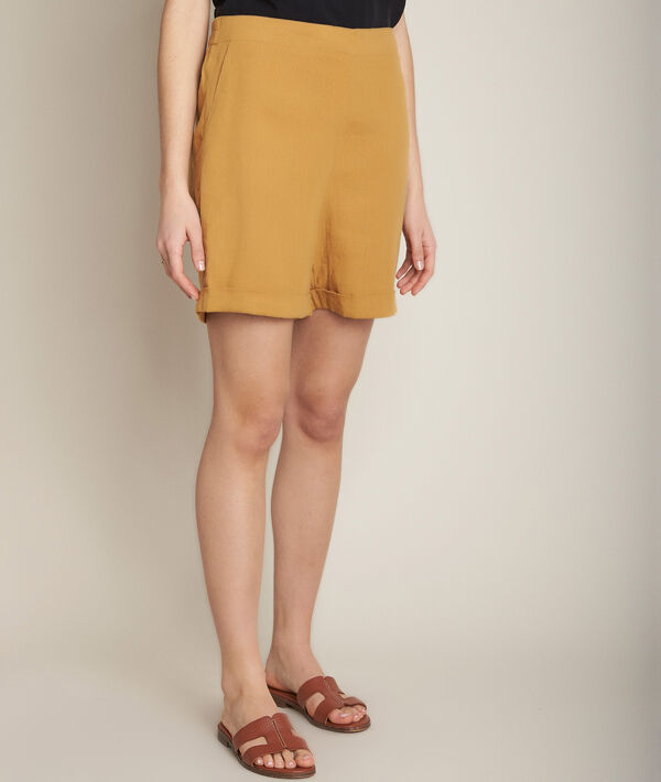 Short en lin ocre Iago | 1-2-3 Short en lin ocre Iago PhotoZ | 1-2-3